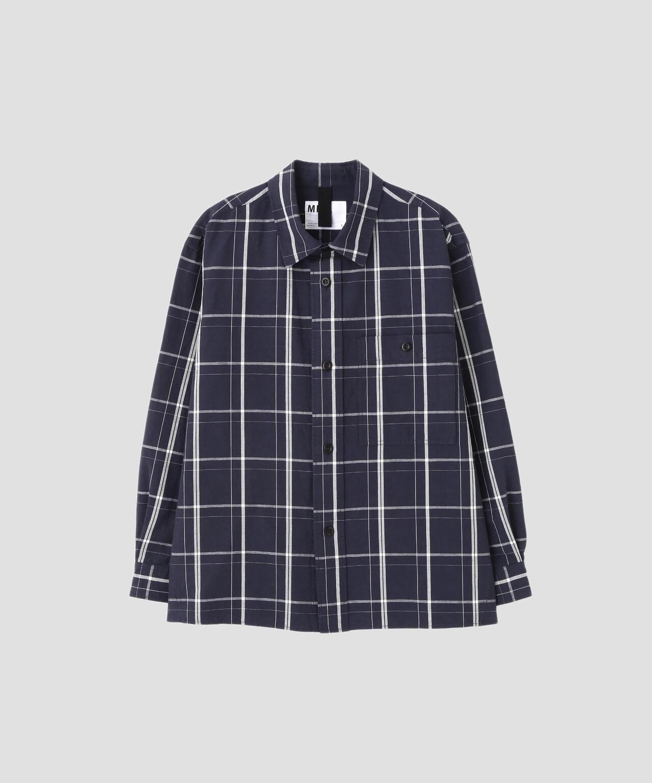 GRAPHIC GRID CHECK COTTON SHIRT | MARGARET HOWELL（マーガレット