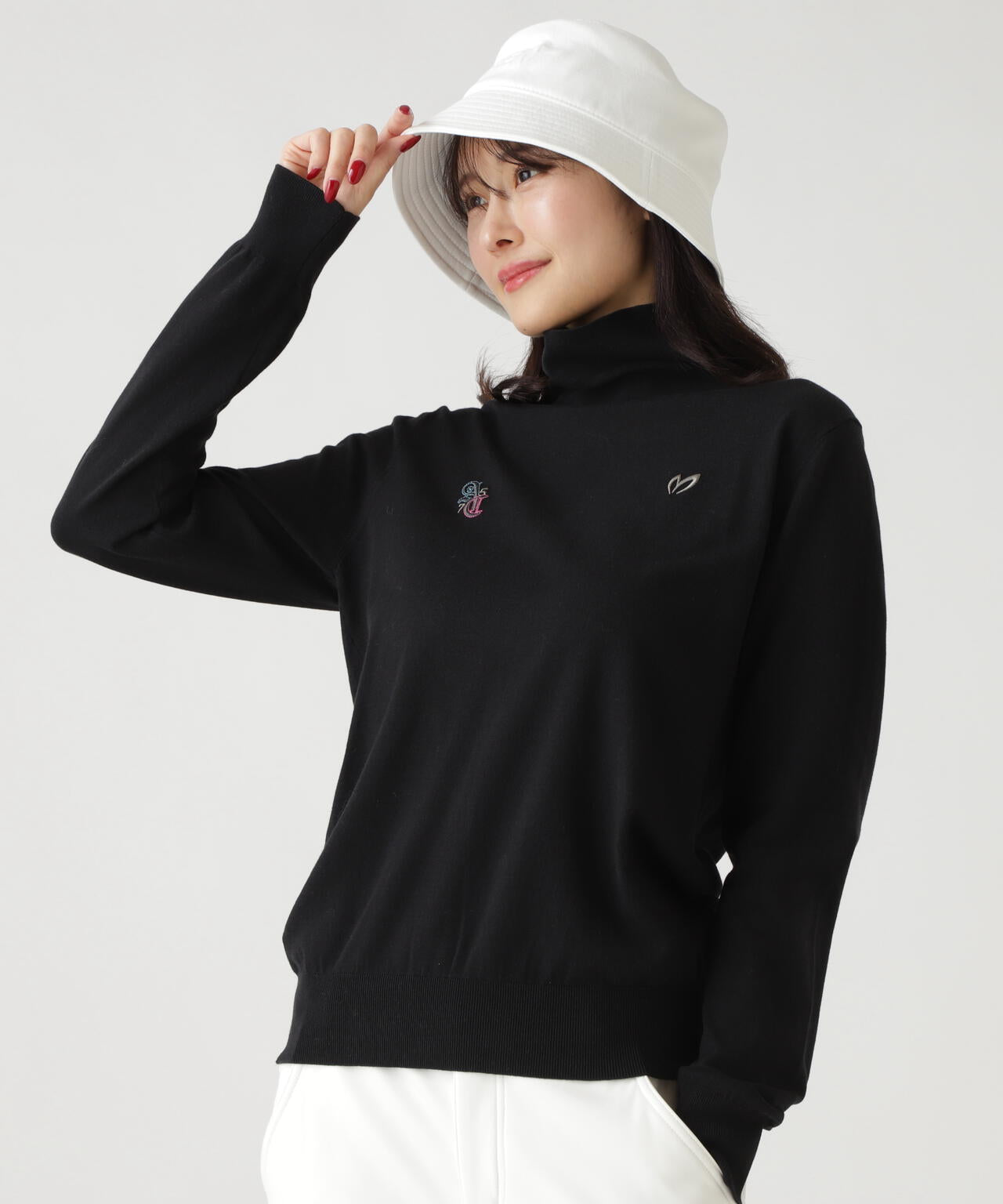 岩井ツインズコラボカラーあり】タートルネックニットプルオーバー