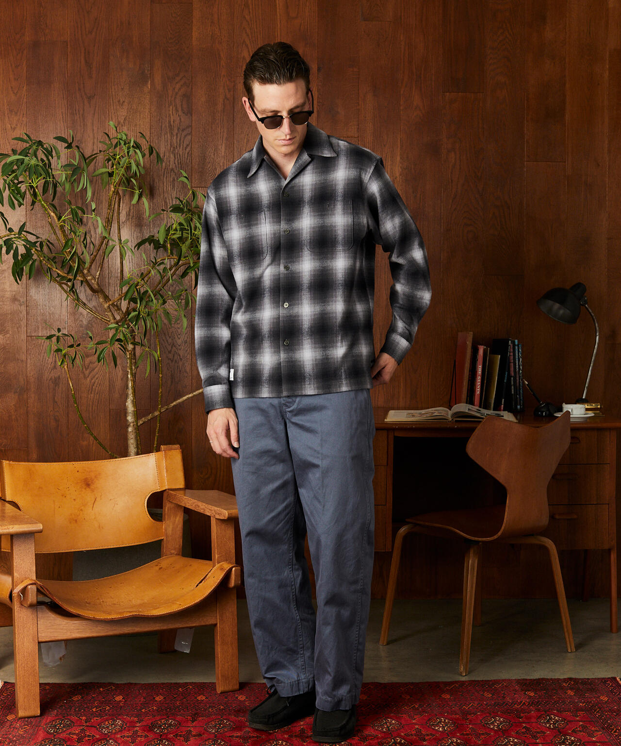 OMBRE CHECK FLANNEL LS SHIRT/オンブレチェック フランネル LSシャツ