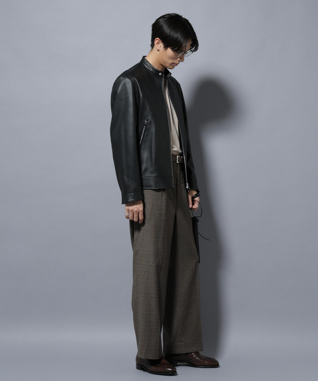 セオリー レザージャケット スタンドカラー ラムナッパレザー ラム