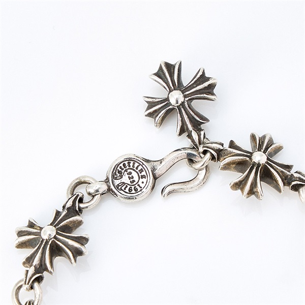 CHROME HEARTS カットアウト CHプラス ブレスレット 9リンク シルバー