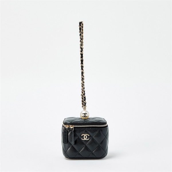 CHANEL マトラッセ ココパール 2021年頃 バニティバッグ ブラック