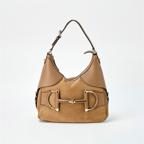 GUCCI ホースビット ショルダーバッグ 247604 ベージュ ゴールド