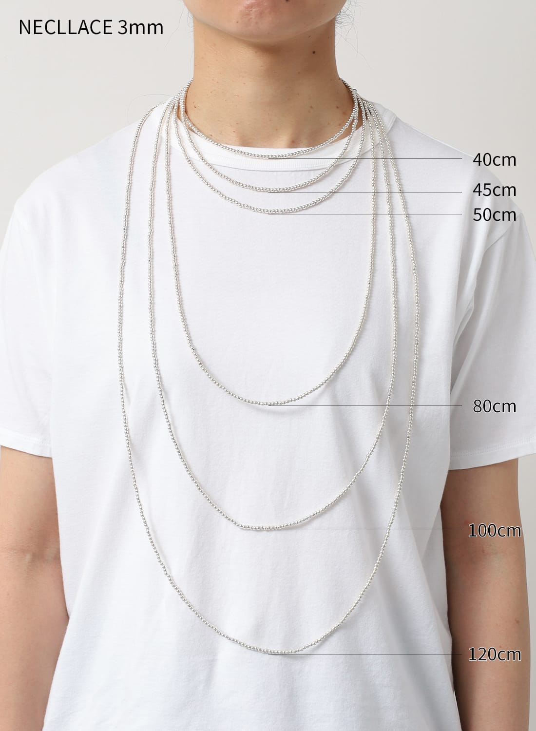 NAVAJO PEARL SILVER NECKLACE 3MM|ナバホパール シルバーネックレス