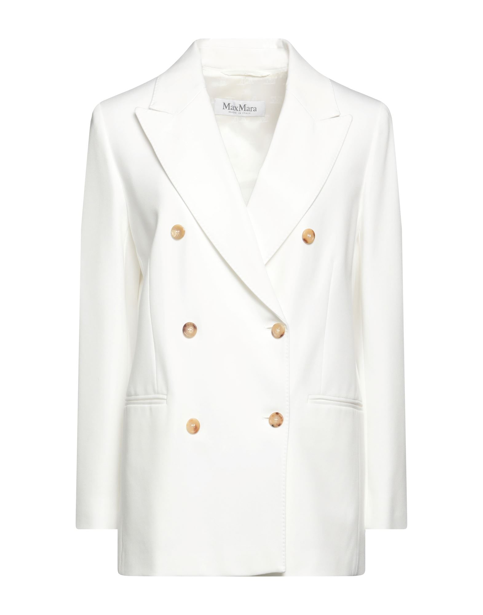 MAX MARA コート＆ブルゾン | テーラードジャケット ホワイト