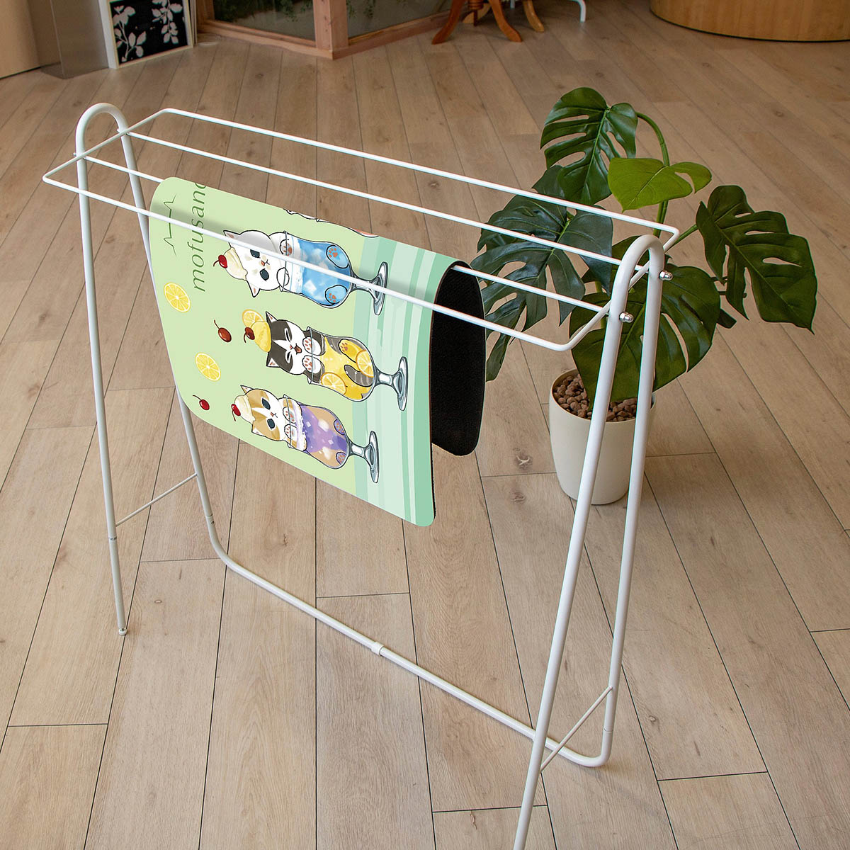 mofusand 珪藻土入りソフトバスマット(クリームソーダにゃん