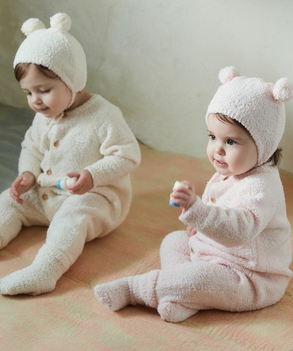 モコモコニット無地ルームベスト | おしゃれな子供服 moimoln