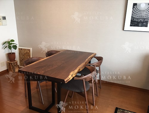 ダイニングテーブルxウォールナット【東京都渋谷区】ウォールナット一
