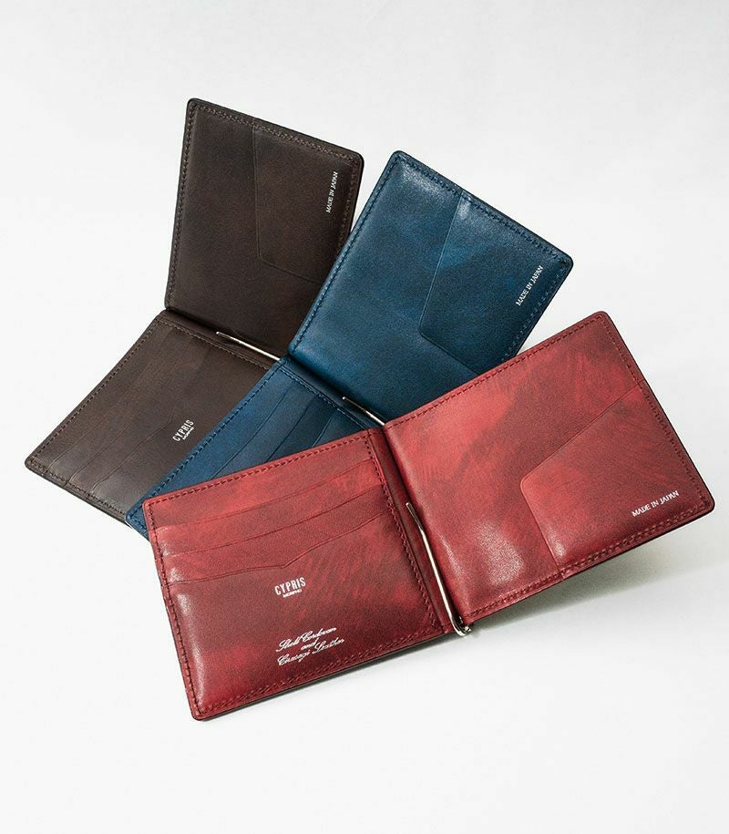 札バサミ/マネークリップ｜コードバン＆シラサギレザー |革製品CYPRIS