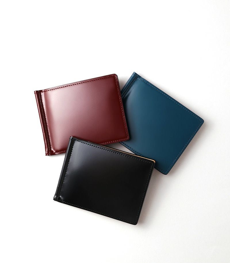 札ばさみ/マネークリップ｜コードバン＆ベジタブルタンニンレザー