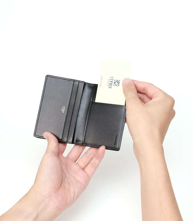 通しマチ名刺入れ｜ボックスカーフ |革製品CYPRIS（キプリス）公式