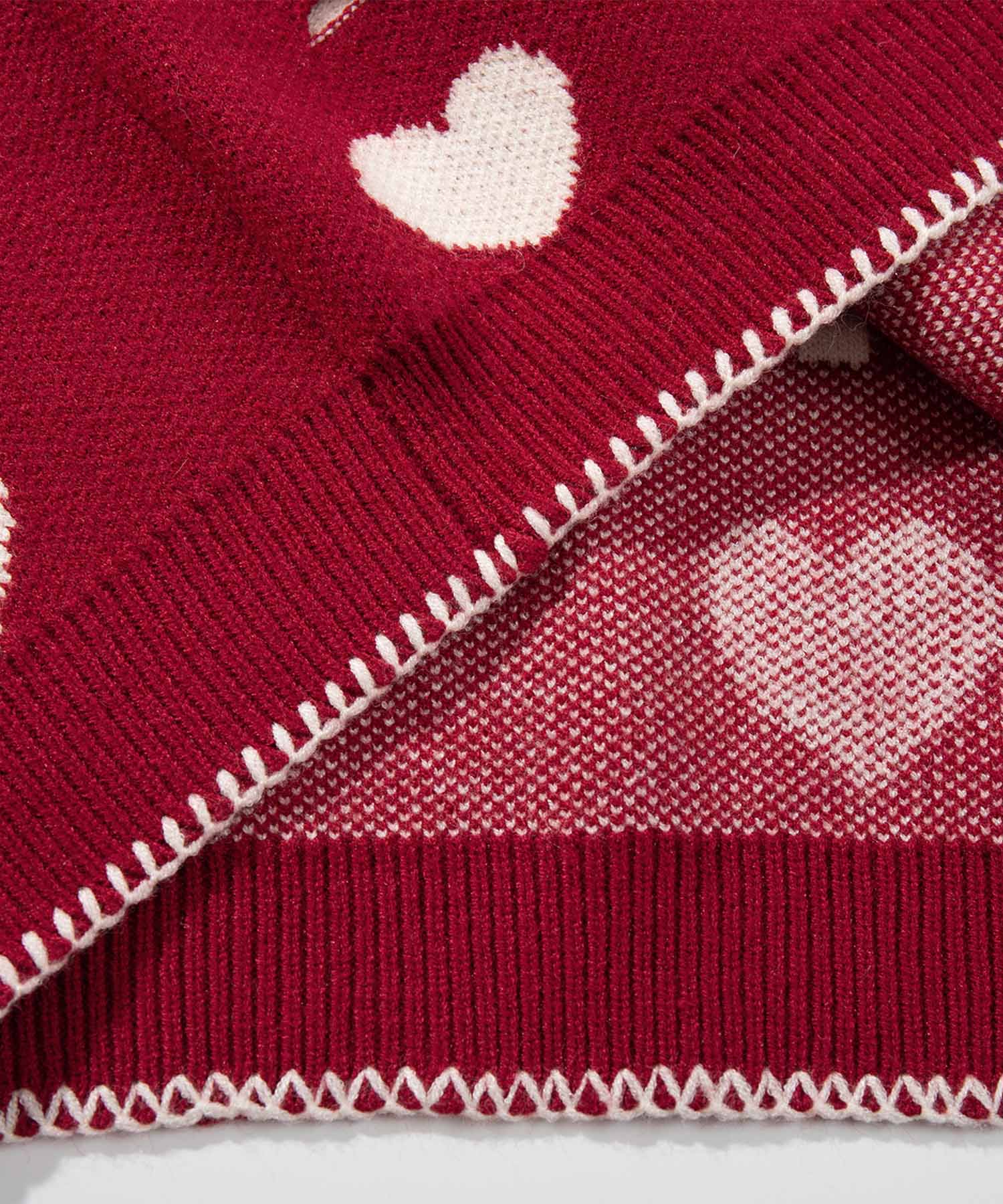 HOOK -original-】ボロボロのハート総柄クレイジーステッチ