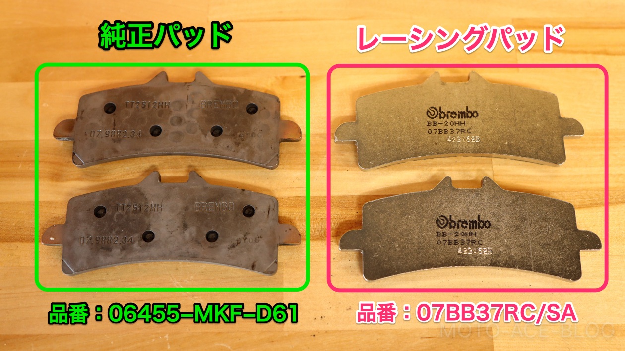 CBR1000RRR(SC82)ブレンボレーシングブレーキパッドに交換 | MOTO-ACE Blog