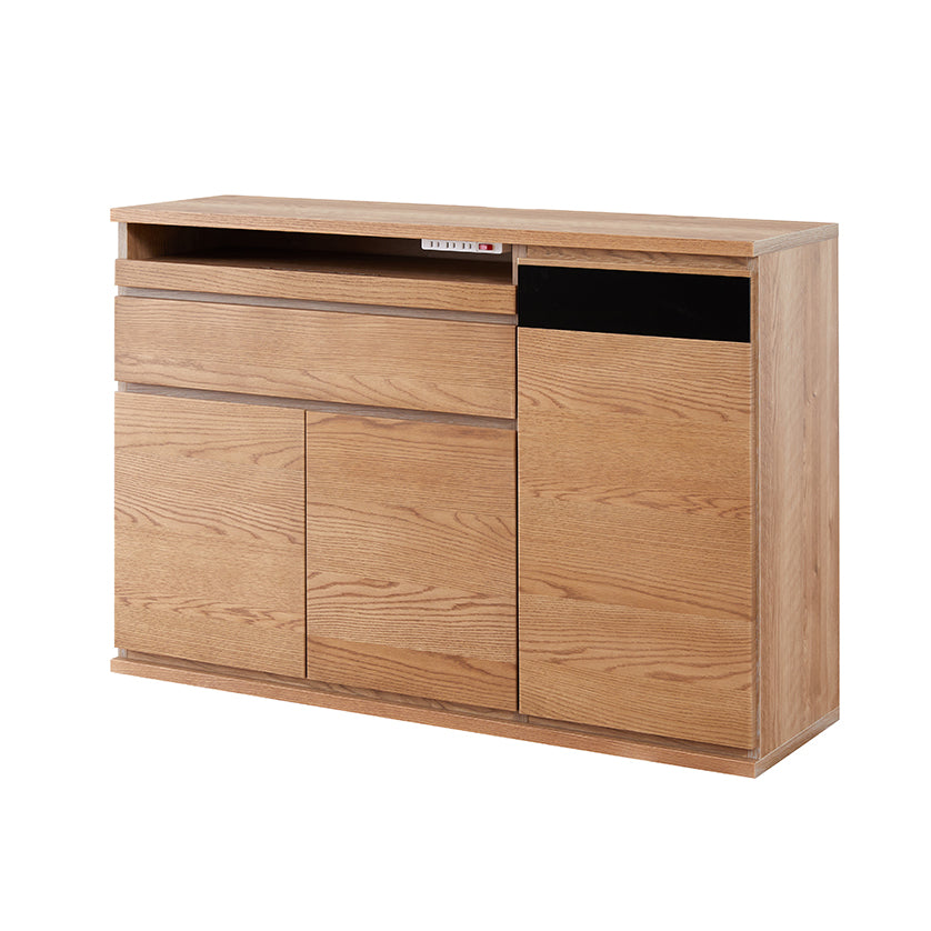 大川家具｜モーブル サイドボード 120cm｜スリム設計 リモートにも便利