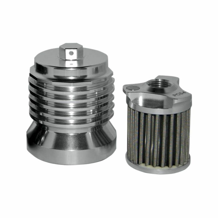 PC Racing FLO ステンメッシュカートリッジオイルフィルター BMW