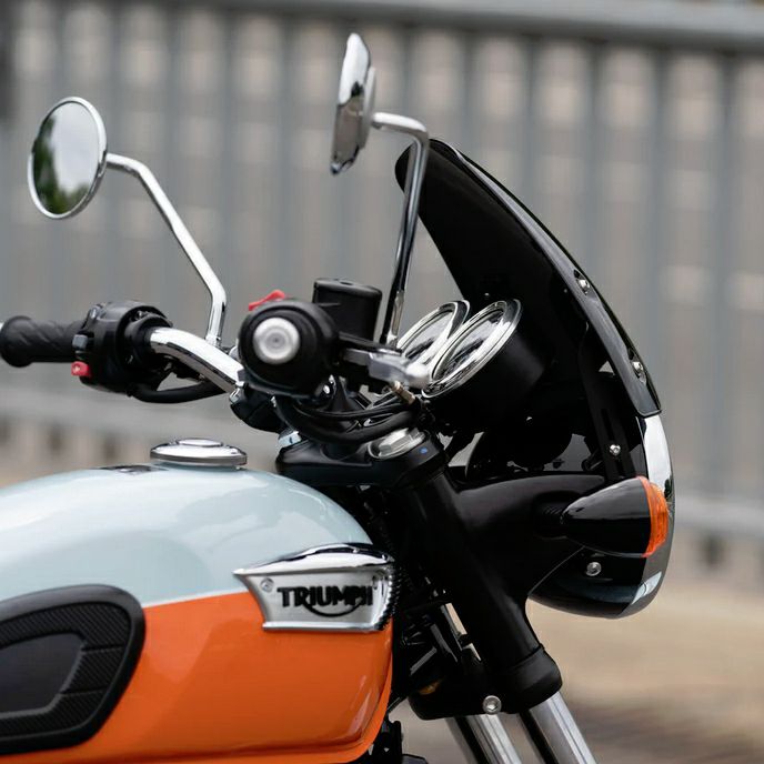 空冷 水冷 ボンネビル T100 T120 スクリーン クラシックS3 ブラック