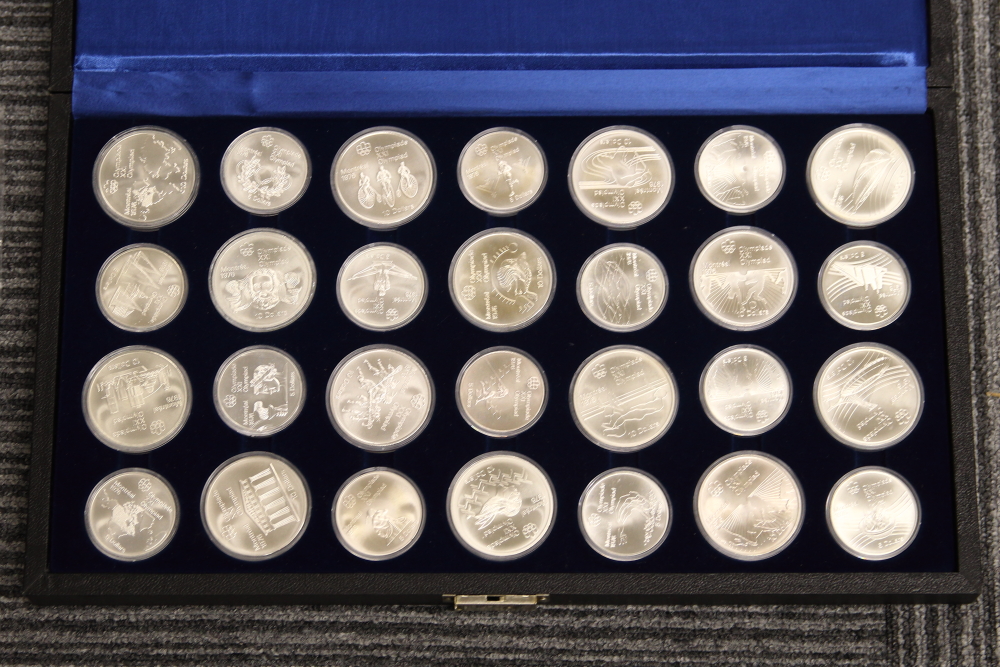 カナダ モントリオールオリンピック記念銀貨 10ドル14枚＋5ドル14枚