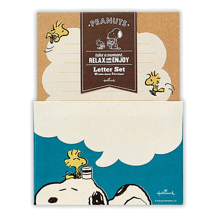 レターセット スヌーピーブルーリラックス2 819323 ｜ ミスター
