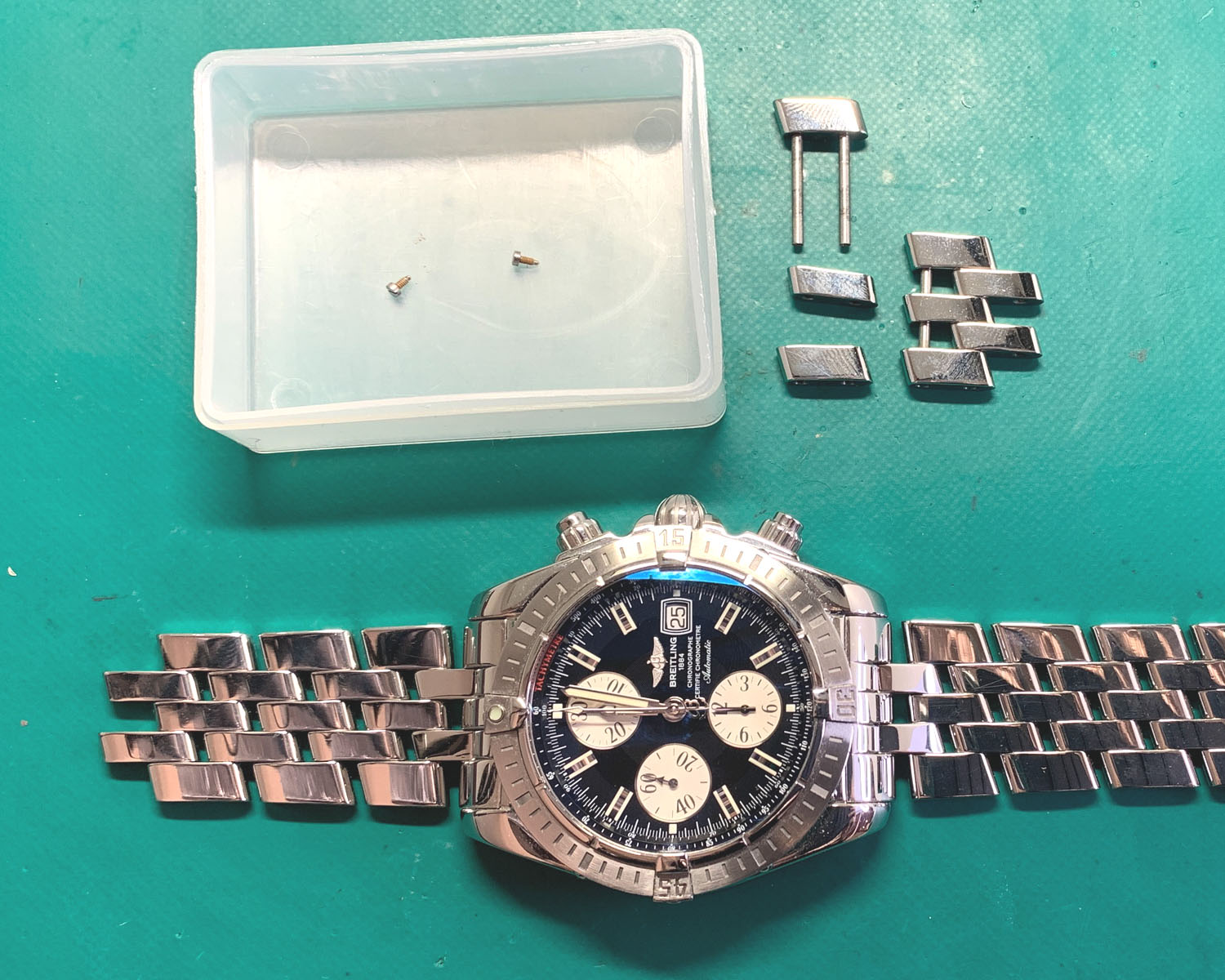 BREITLING クロノマットエボリューションのサイズ調整