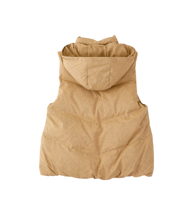 総柄ライトダウンベスト（701Q8302） – M・U SPORTS ONLINE SHOP