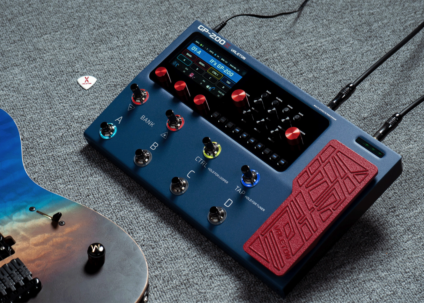 Valeton GP-200X Guitar Multi-Effect Amp Simulator – Music