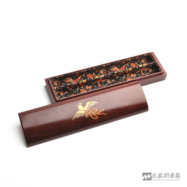 吹物 篳篥 ケース・袋 【完売】篳篥ケース鳳凰蒔絵に透き漆 パープル