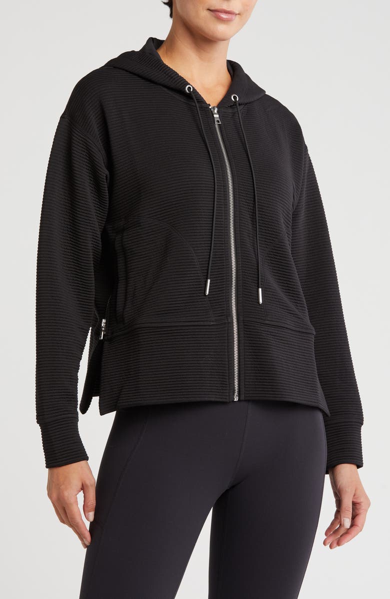 DKNY Tech Ottoman Full Zip Hoodie | Nordstromrack