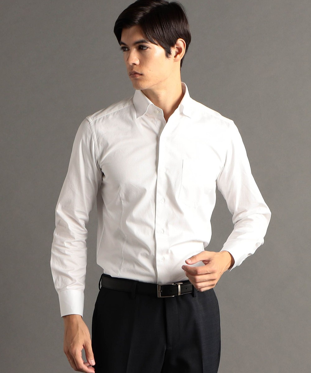 MONTI ホワイトドビー ドレスシャツ｜長袖｜ニコル公式通販サイト
