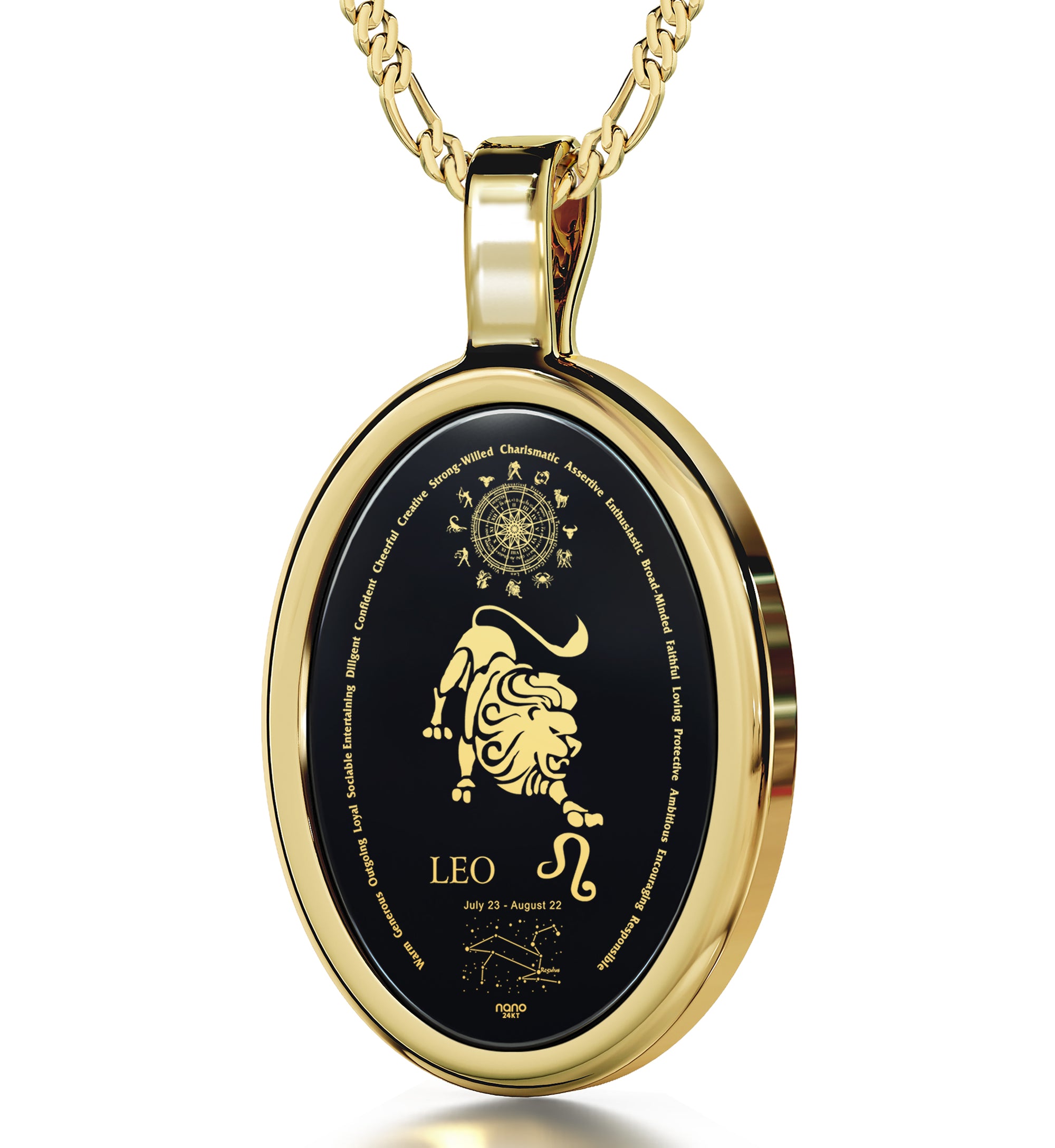 Unique Leo Necklace Zodiac Pendant | Give Her a Gift from the