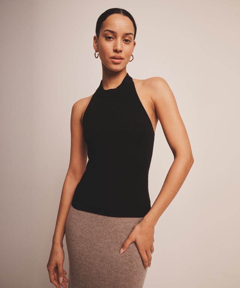 Signature Cashmere Halter Top – NAADAM