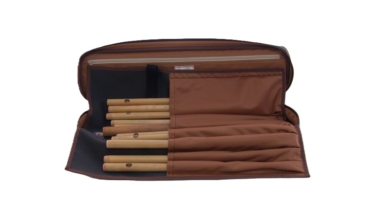 篠笛ケース53 / 笛ポケットセパレート式「Krysar53/wf」光沢チョコ