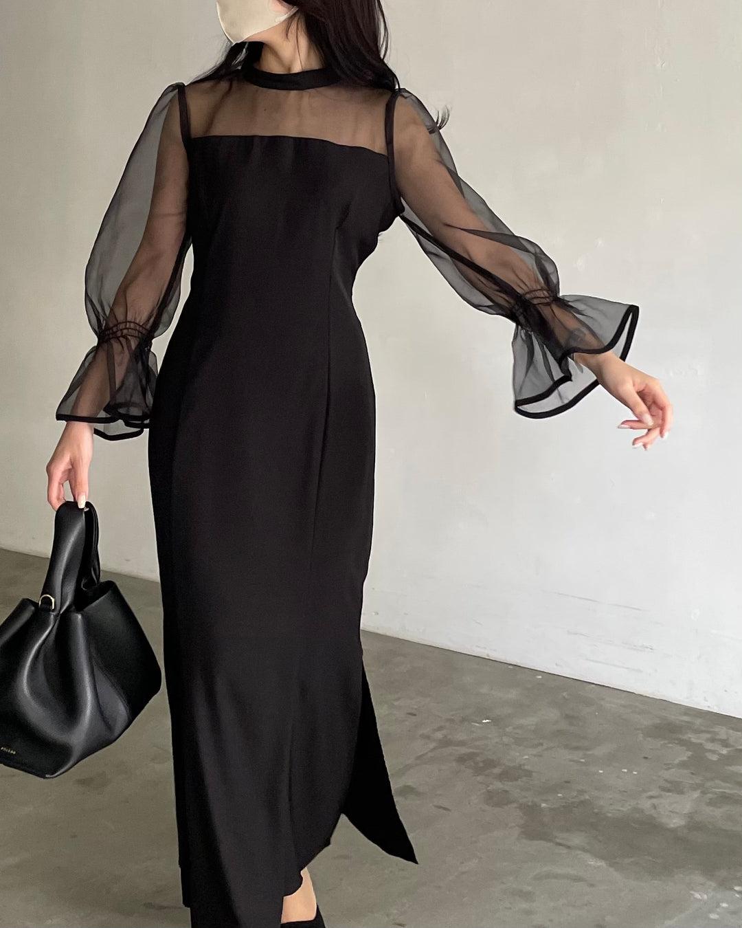 Essential】スタンドカラーマーメイドドレス – nairo