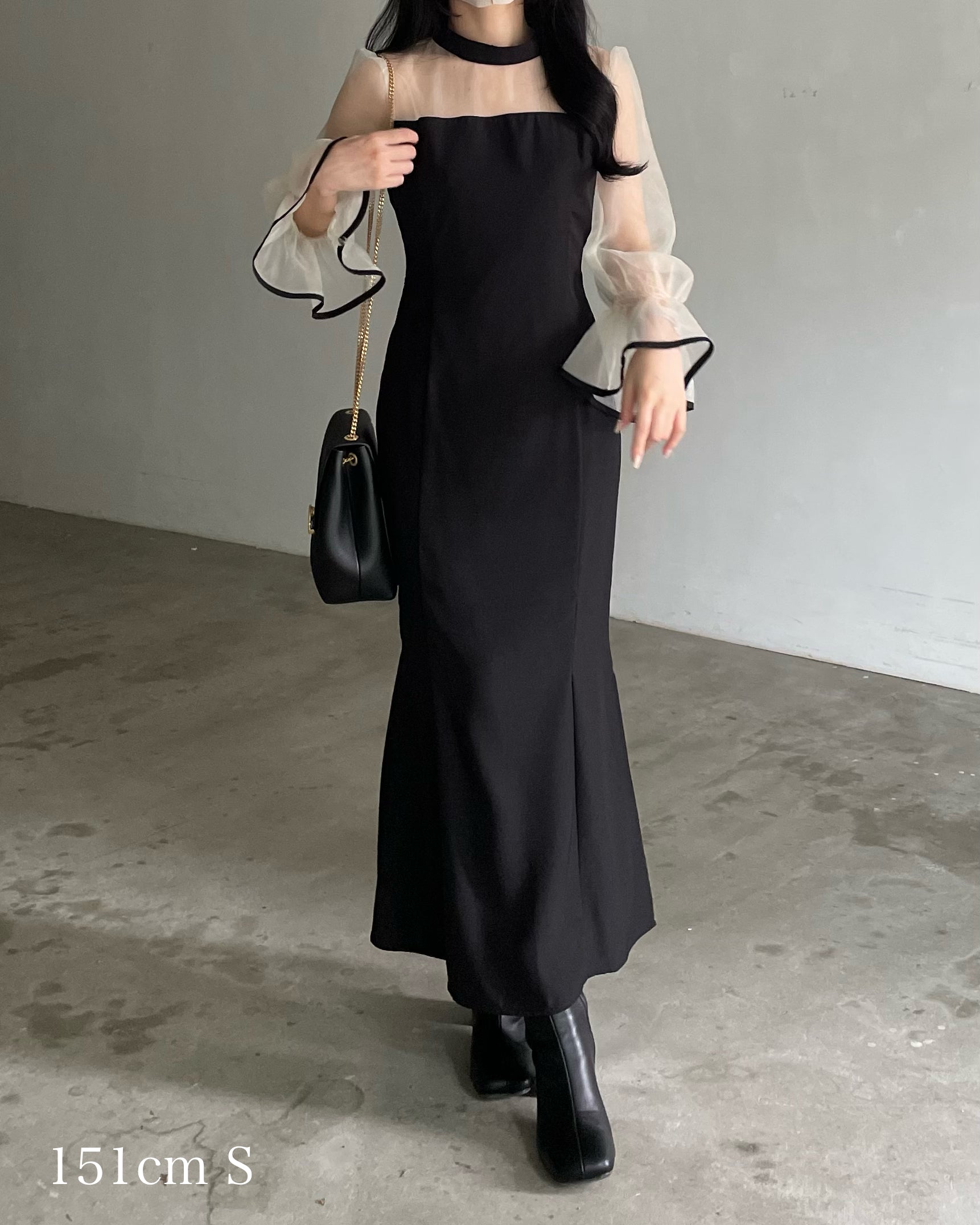 Essential】スタンドカラーマーメイドドレス – nairo