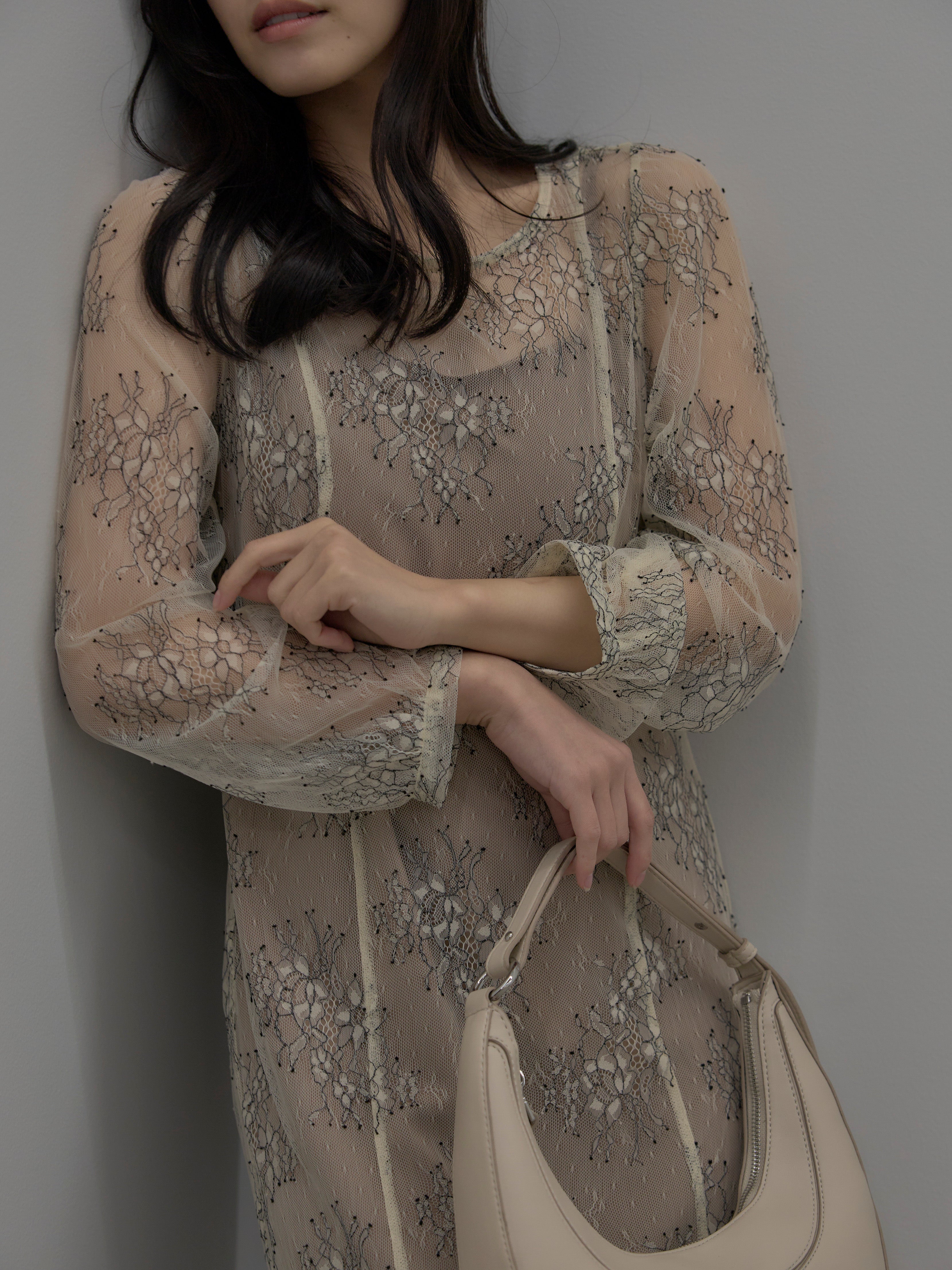 Essential】レディシルエットレースドレス– nairo