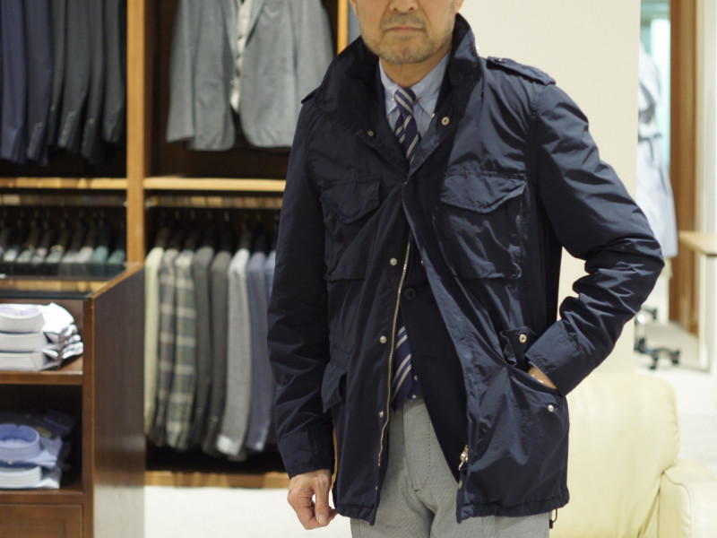 ASPESI(アスペジ)』M-65フィールドジャケットをスプリングコートとして