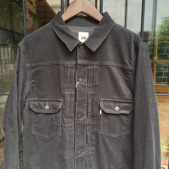 FOB FACTORY - コーデュロイ2ndジャケット チャコール /FOB FACTORY