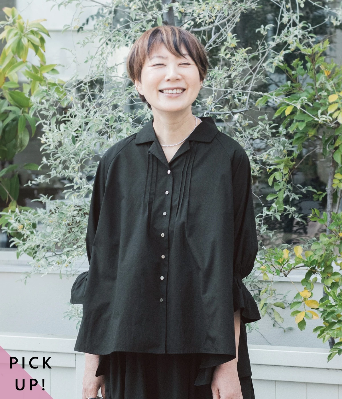 yori キャンディ ボタン シャツ ライトグレー ヨリ