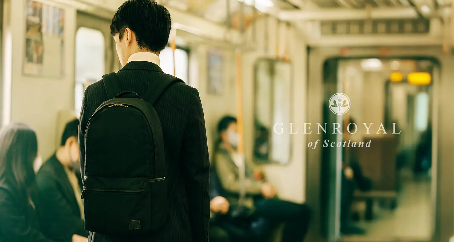 GLEN ROYAL ラウンドデイパック(ブリティッシュツイル) (ブラック)