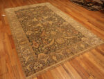 Antique Silk Kayseri Turkish Shabby Chic Silk and Wool Rug