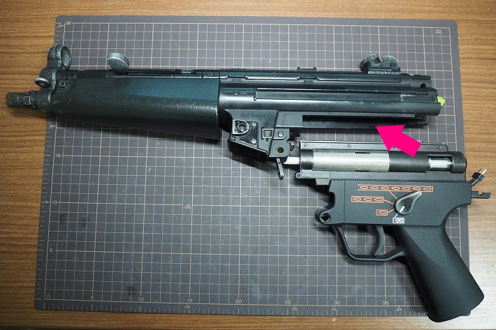 東京マルイ MP5】フレーム加工カスタムを行い分解・メンテナンス性が