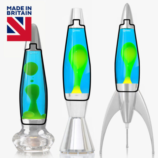 Mathmos Telstar rocket lava lamp bottles