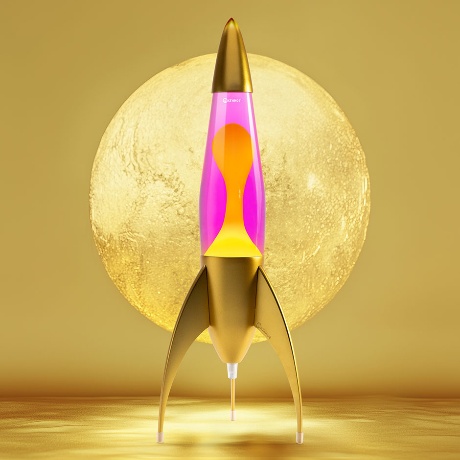 Telstar Gold Rocket Lava Lamp by Mathmos - Gold Lava Lamps