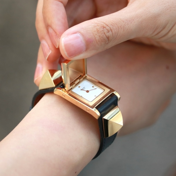 HERMES ヴィンテージ エルメス メドール クォーツ 中古 レディース