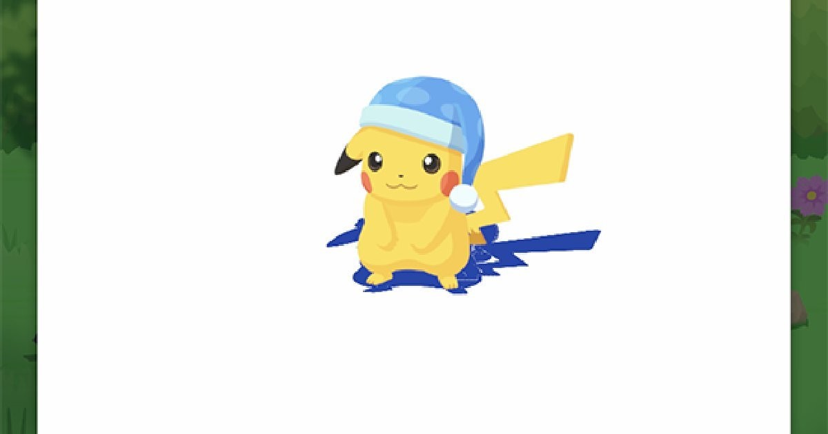 ナイトキャップピカチュウがおてつだいにやってくる！ 「Pokémon GO