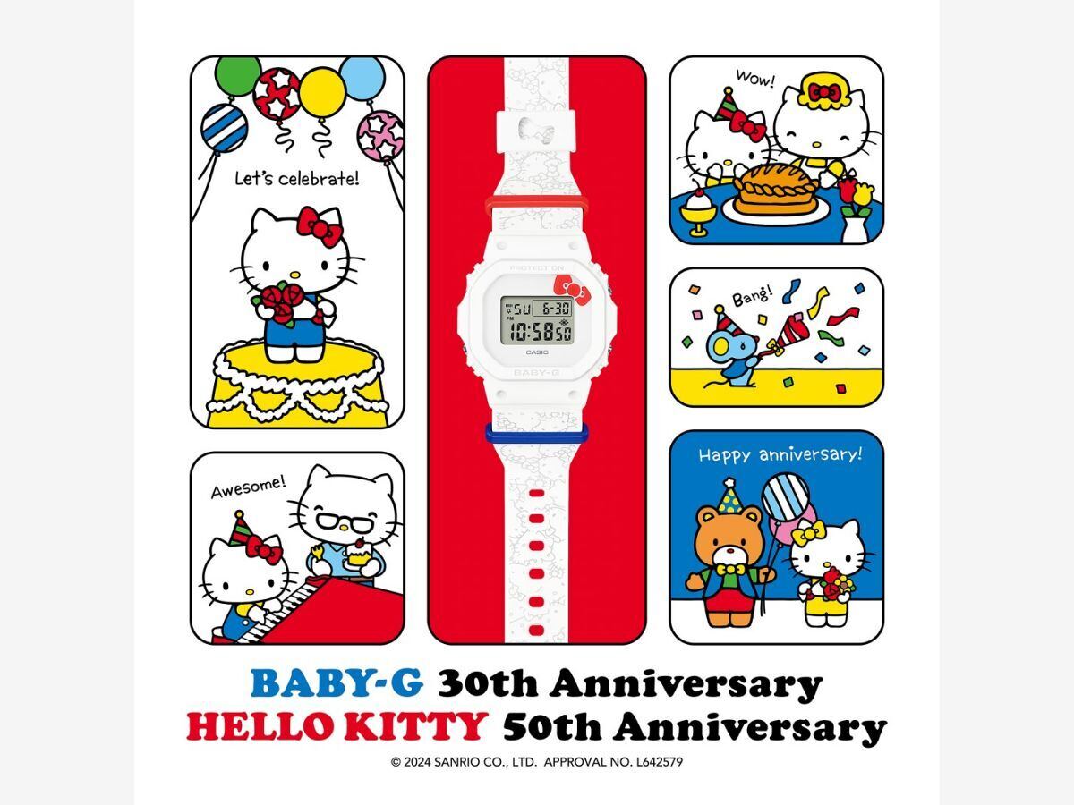 カシオ「BABY-G」30周年、誕生50周年のハローキティとアニバーサリー
