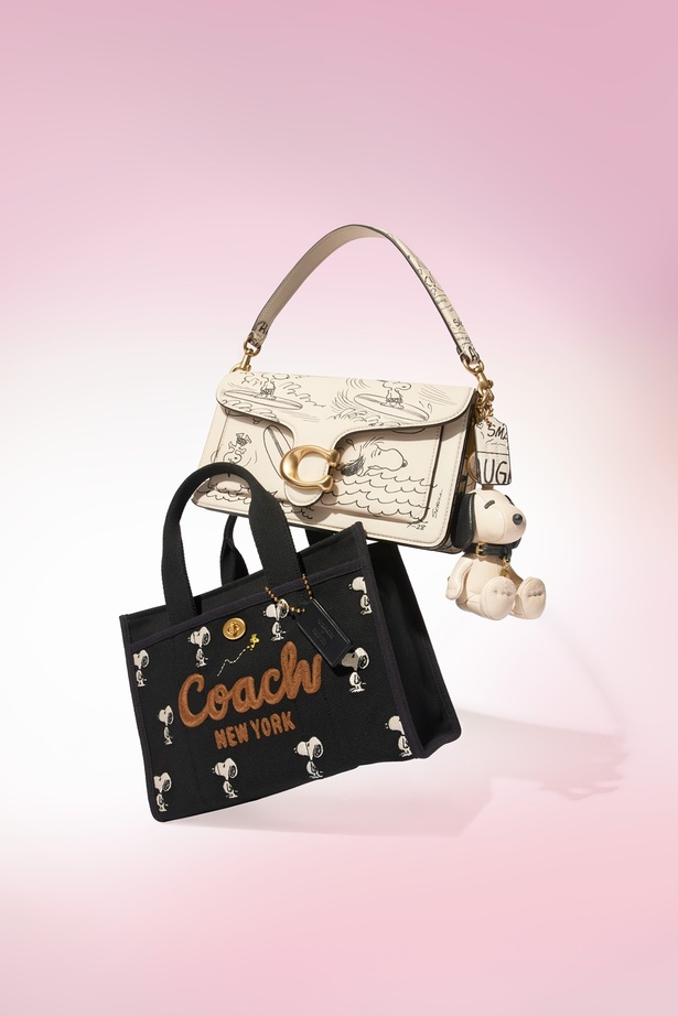 COACHとPEANUTSが大型コラボ！スヌーピー刺しゅうや新聞プリントの