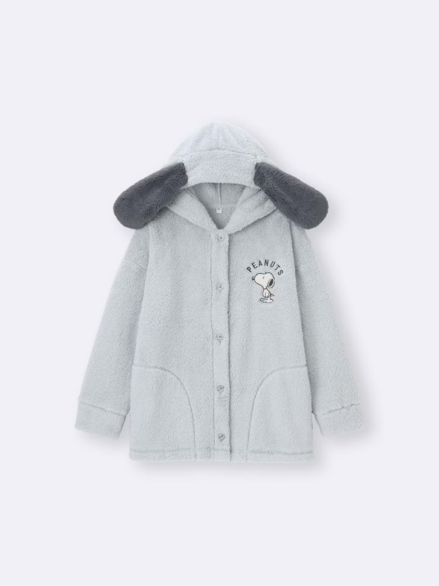 GUのPEANUTS冬コラボに「スヌーピーになれる」耳付きパーカー