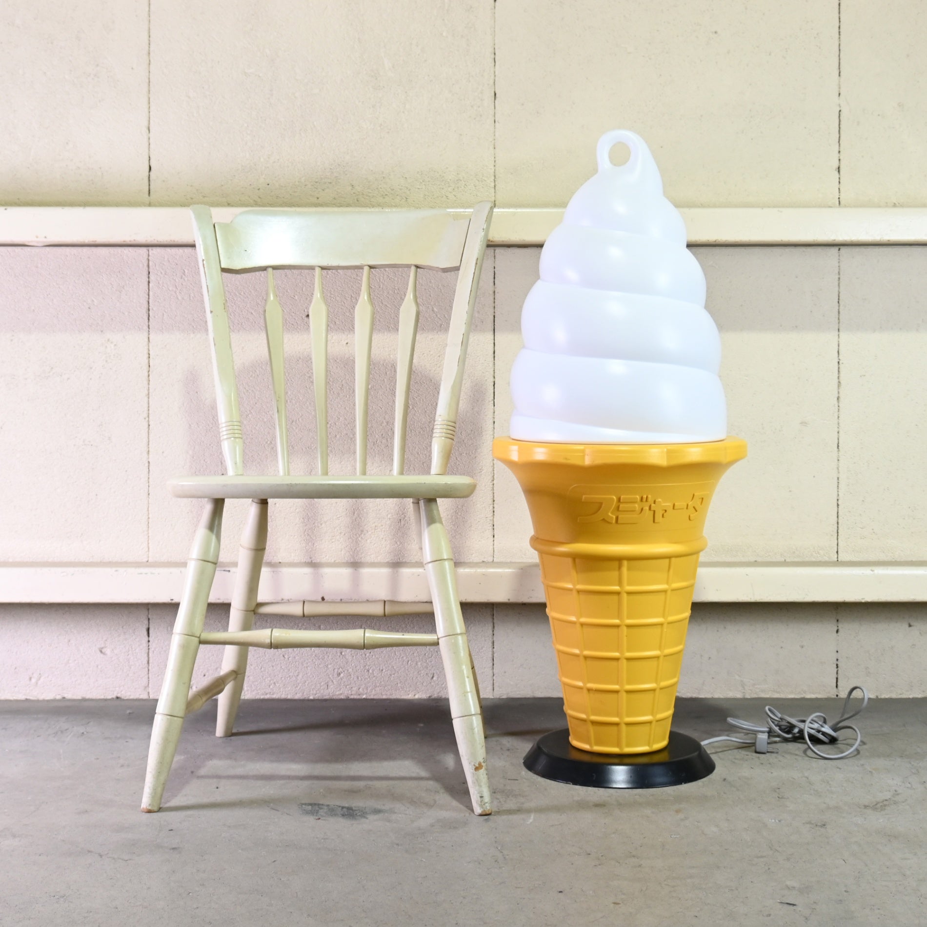 Sujahta Soft Ice Cream Sign Light Lantern Festival Display / 業務