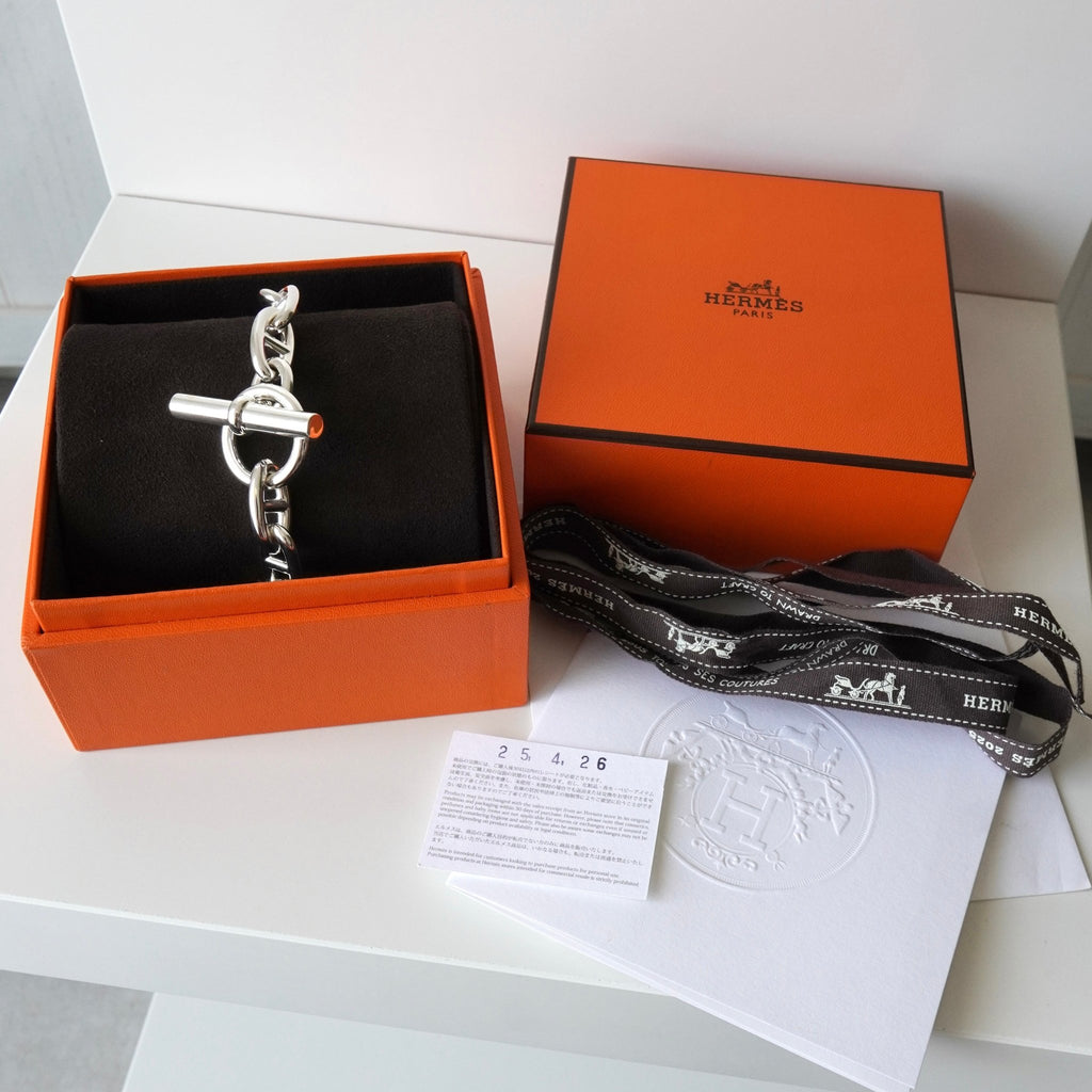 エルメス 2025年製 シェーヌダンクル 13コマ シルバー925 ブレスレット