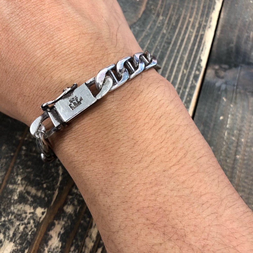FIFTH GENERAL STORE TAXCO SILVER CHAIN BRACELET / 8mm (Silver-1490